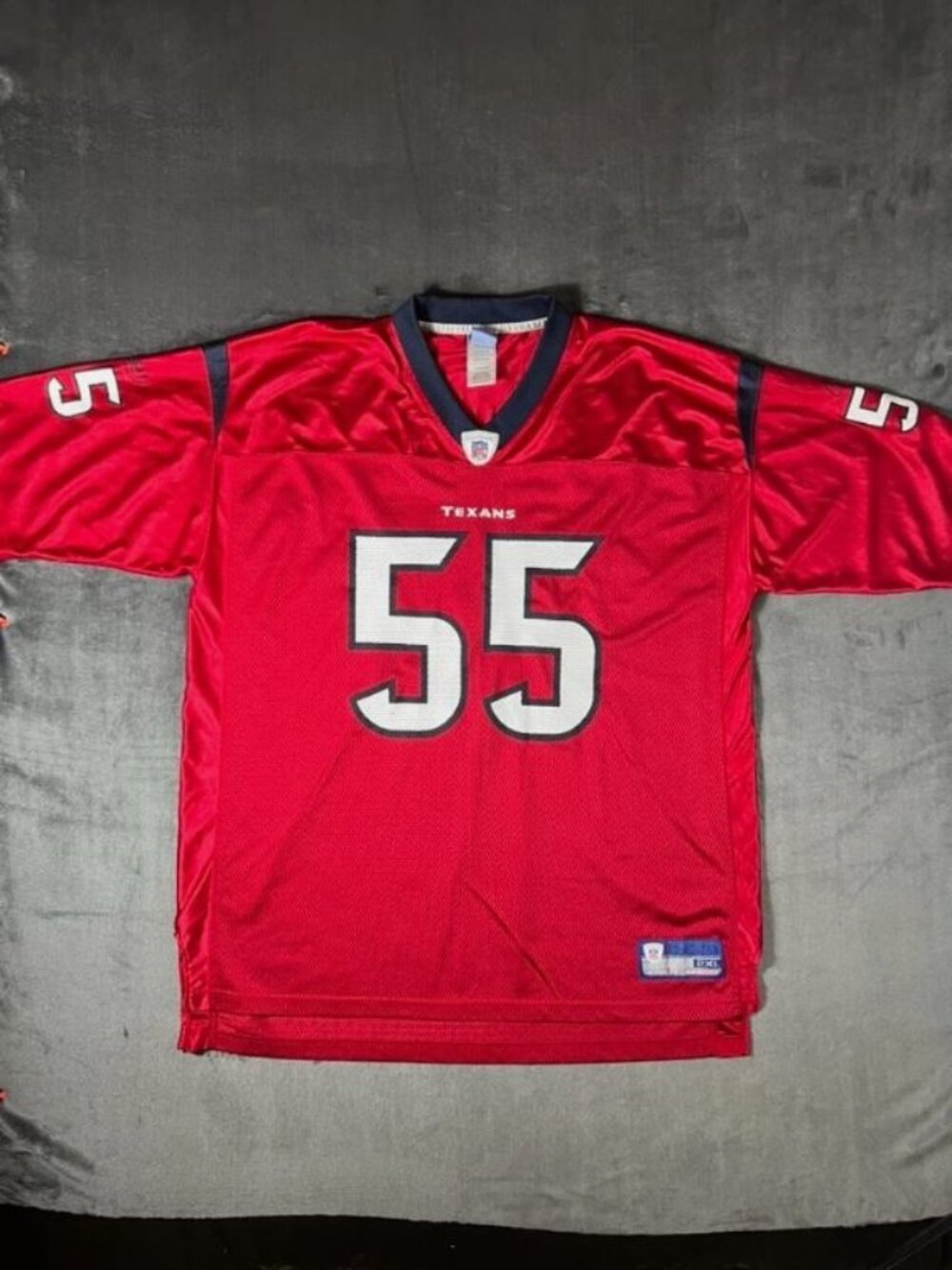 Vintage Y2K Houston Texans #55 Jamie Sharper Reebok Jersey Men 2XL Red NFL